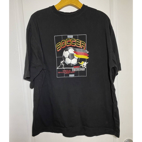 Angelo Muroni Germany Soccer 2006 World Championship Black T Shirt Size XL - Picture 1 of 4